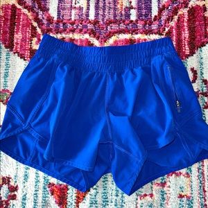 Bright Blue Lululemon Tracker Short